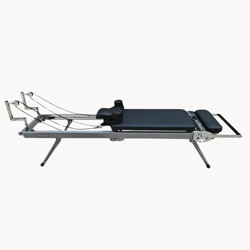 Reformer Pilates pliable en aluminium – structure robuste & design compact