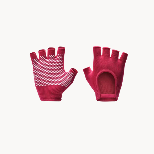 Gants Antidérapants Demi-Doigts – Adhérence et confort pour Pilates, Yoga & Fitness