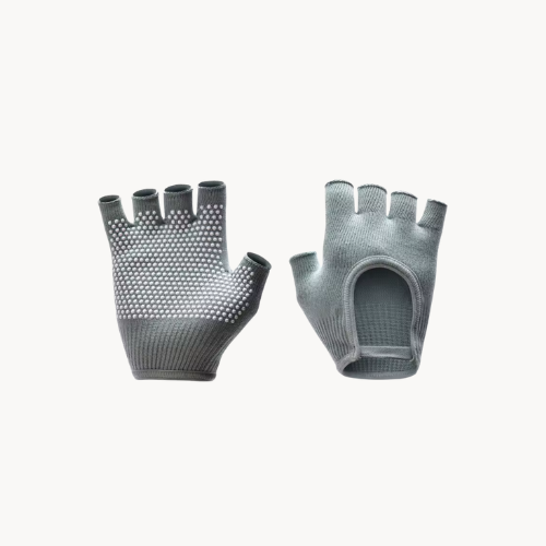 Gants Antidérapants Demi-Doigts – Adhérence et confort pour Pilates, Yoga & Fitness