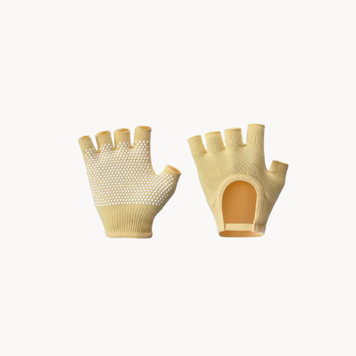 Gants Antidérapants Demi-Doigts – Adhérence et confort pour Pilates, Yoga & Fitness