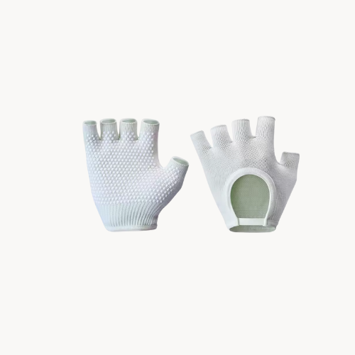 Gants Antidérapants Demi-Doigts – Adhérence et confort pour Pilates, Yoga & Fitness