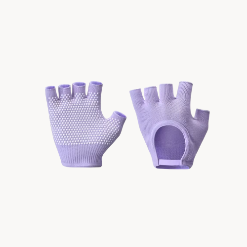 Gants Antidérapants Demi-Doigts – Adhérence et confort pour Pilates, Yoga & Fitness