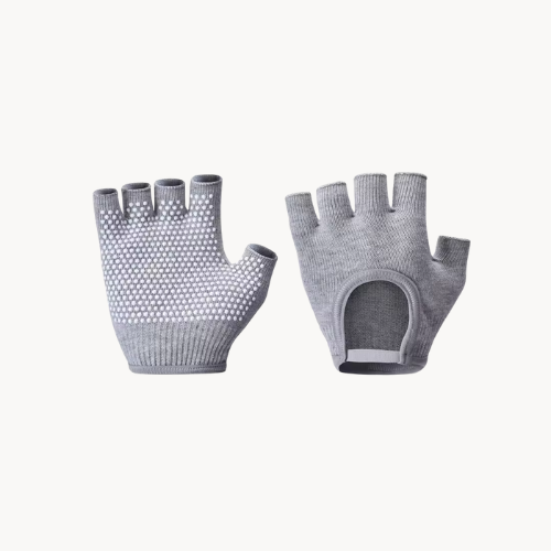 Gants Antidérapants Demi-Doigts – Adhérence et confort pour Pilates, Yoga & Fitness