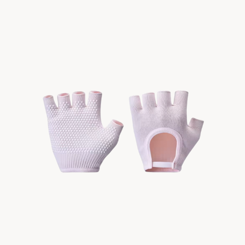 Gants Antidérapants Demi-Doigts – Adhérence et confort pour Pilates, Yoga & Fitness