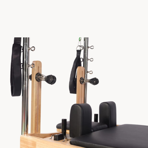 Reformer Cadillac 2-en-1 Multifonction – Structure bois massif, lit Pilates professionnel