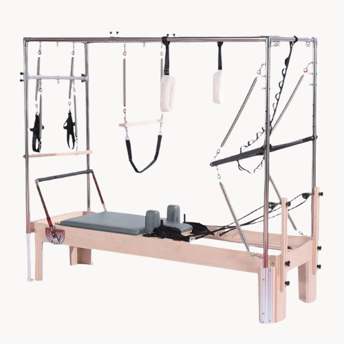 Cadillac Reformer en bois d’érable – Appareil Pilates professionnel complet avec accessoires